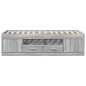 vidaXL Tumbona con cajones madera ingeniería gris Sonoma 90x190 cm vidaXL Tumbona con cajones madera ingeniería gris Sonoma 90x190 cm