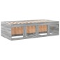 vidaXL Tumbona con cajones madera ingeniería gris Sonoma 90x190 cm vidaXL Tumbona con cajones madera ingeniería gris Sonoma 90x190 cm