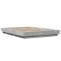 vidaXL Estructura de cama madera de ingeniería gris hormigón 135x190cm vidaXL Estructura de cama madera de ingeniería gris hormigón 135x190cm