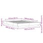 vidaXL Estructura de cama madera de ingeniería gris hormigón 135x190cm vidaXL Estructura de cama madera de ingeniería gris hormigón 135x190cm