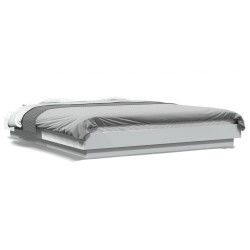 vidaXL Estructura de cama madera de ingeniería blanca 150x200 cm