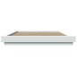 vidaXL Estructura de cama madera de ingeniería blanca 150x200 cm vidaXL Estructura de cama madera de ingeniería blanca 150x200 cm