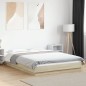 vidaXL Estructura de cama madera de ingeniería roble Sonoma 120x190 cm vidaXL Estructura de cama madera de ingeniería roble Sonoma 120x190 cm