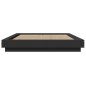 vidaXL Estructura de cama madera de ingeniería negra 135x190 cm vidaXL Estructura de cama madera de ingeniería negra 135x190 cm