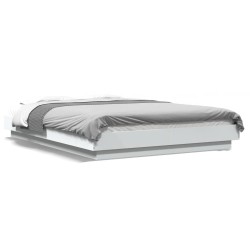 vidaXL Estructura de cama madera de ingeniería blanca 140x200 cm