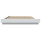 vidaXL Estructura de cama madera de ingeniería blanca 120x190 cm vidaXL Estructura de cama madera de ingeniería blanca 120x190 cm
