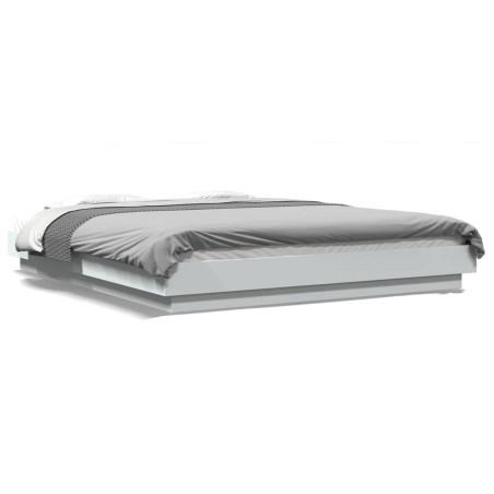 vidaXL Estructura de cama madera de ingeniería blanca 160x200 cm