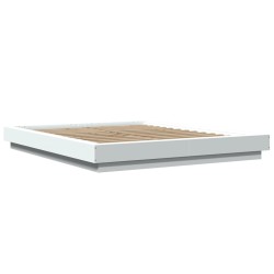 vidaXL Estructura de cama madera de ingeniería blanca 160x200 cm