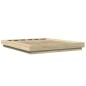 vidaXL Estructura de cama madera de ingeniería roble Sonoma 160x200 cm vidaXL Estructura de cama madera de ingeniería roble Sonoma 160x200 cm