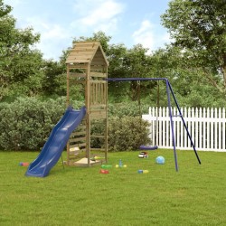 vidaXL Parque infantil de exterior madera de pino impregnada