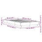 vidaXL Estructura de cama madera de ingeniería gris hormigón 100x200cm vidaXL Estructura de cama madera de ingeniería gris hormigón 100x200cm