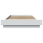 vidaXL Estructura de cama madera de ingeniería blanca 90x190 cm vidaXL Estructura de cama madera de ingeniería blanca 90x190 cm