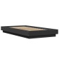 vidaXL Estructura de cama madera de ingeniería negra 75x190 cm