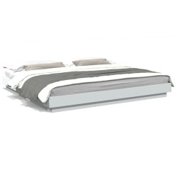 vidaXL Estructura de cama madera de ingeniería blanca 180x200 cm