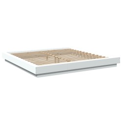 vidaXL Estructura de cama madera de ingeniería blanca 180x200 cm