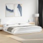 vidaXL Estructura de cama madera de ingeniería blanca 180x200 cm
