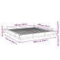 vidaXL Estructura de cama madera de ingeniería blanca 180x200 cm