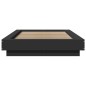 vidaXL Estructura de cama madera de ingeniería negra 100x200 cm vidaXL Estructura de cama madera de ingeniería negra 100x200 cm
