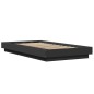 vidaXL Estructura de cama madera de ingeniería negra 100x200 cm vidaXL Estructura de cama madera de ingeniería negra 100x200 cm