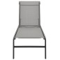 vidaXL Tumbonas con mesa 2 unidades textilene y acero vidaXL Tumbonas con mesa 2 unidades textilene y acero