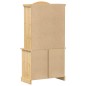 vidaXL Armario con vitrina Corona madera maciza pino 100x48,5x179 cm vidaXL Armario con vitrina Corona madera maciza pino 100x48,5x179 cm