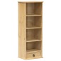 vidaXL Estantería de CDs Corona madera maciza de pino 40x30x110 cm vidaXL Estantería de CDs Corona madera maciza de pino 40x30x110 cm