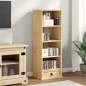 vidaXL Estantería de CDs Corona madera maciza de pino 40x30x110 cm vidaXL Estantería de CDs Corona madera maciza de pino 40x30x110 cm