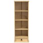 vidaXL Estantería de CDs Corona madera maciza de pino 40x30x110 cm vidaXL Estantería de CDs Corona madera maciza de pino 40x30x110 cm