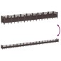 vidaXL Jardinera con clavijas PP marrón 363,5x43,5x43,5 cm vidaXL Jardinera con clavijas PP marrón 363,5x43,5x43,5 cm