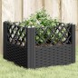 vidaXL Jardinera con clavijas PP negro 43,5x43,5x43,5 cm vidaXL Jardinera con clavijas PP negro 43,5x43,5x43,5 cm