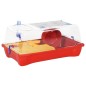 vidaXL Jaula para hámster polipropileno roja 57x33x26 cm vidaXL Jaula para hámster polipropileno roja 57x33x26 cm