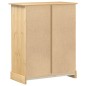 vidaXL Cómoda cajonera Corona madera maciza de pino 92x48x114 cm vidaXL Cómoda cajonera Corona madera maciza de pino 92x48x114 cm