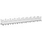 vidaXL Jardinera con clavijas PP blanco 363,5x43,5x43,5 cm vidaXL Jardinera con clavijas PP blanco 363,5x43,5x43,5 cm