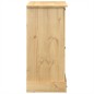vidaXL Cómoda cajonera Corona madera maciza de pino 110x43x91 cm