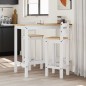 vidaXL Taburetes altos 2 uds madera maciza de pino blanco vidaXL Taburetes altos 2 uds madera maciza de pino blanco