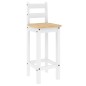 vidaXL Taburetes altos 2 uds madera maciza de pino blanco vidaXL Taburetes altos 2 uds madera maciza de pino blanco