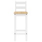 vidaXL Taburetes altos 2 uds madera maciza de pino blanco vidaXL Taburetes altos 2 uds madera maciza de pino blanco