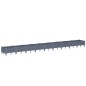 vidaXL Jardinera con clavijas PP gris 362,5x42,5x28,5 cm