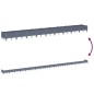 vidaXL Jardinera con clavijas PP gris 362,5x42,5x28,5 cm