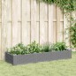 vidaXL Jardinera con clavijas PP gris claro 125x40x28,5 cm vidaXL Jardinera con clavijas PP gris claro 125x40x28,5 cm