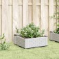 vidaXL Jardinera con clavijas PP blanco 42,5x42,5x28,5 cm vidaXL Jardinera con clavijas PP blanco 42,5x42,5x28,5 cm