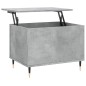 vidaXL Mesa de centro madera contrachapada gris hormigón 60x44,5x45 cm vidaXL Mesa de centro madera contrachapada gris hormigón 60x44,5x45 cm