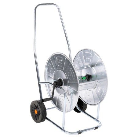 vidaXL Carrito carrete para manguera de 80 m 3/4" acero