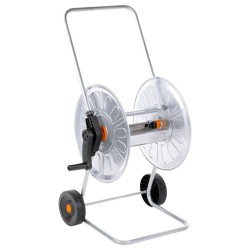vidaXL Carrito de rollo para manguera de 80 m 1/2" acero o 50 m 3/4"