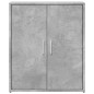 vidaXL Aparador de madera ingeniería 2 uds gris hormigón 60x31x70 cm