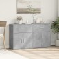 vidaXL Aparador de madera ingeniería 2 uds gris hormigón 60x31x70 cm vidaXL Aparador de madera ingeniería 2 uds gris hormigón 60x31x70 cm