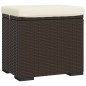 vidaXL Otomana con cojines 2 uds marrón ratán sintético 40x30x40 cm vidaXL Otomana con cojines 2 uds marrón ratán sintético 40x30x40 cm