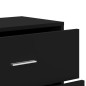 vidaXL Aparadores 2 unidades madera de ingeniería negro 60x31x84 cm vidaXL Aparadores 2 unidades madera de ingeniería negro 60x31x84 cm
