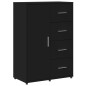 vidaXL Aparadores 2 unidades madera de ingeniería negro 60x31x84 cm vidaXL Aparadores 2 unidades madera de ingeniería negro 60x31x84 cm
