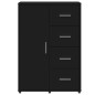 vidaXL Aparadores 2 unidades madera de ingeniería negro 60x31x84 cm vidaXL Aparadores 2 unidades madera de ingeniería negro 60x31x84 cm
